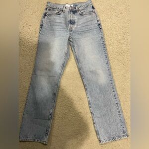 Topshop Women!s Bleached Dad Jeans